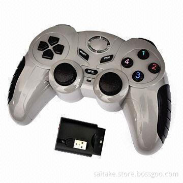 Wireless programmable gamepad/joypad/game controller,compatible with PC/PS2/PS3 platform